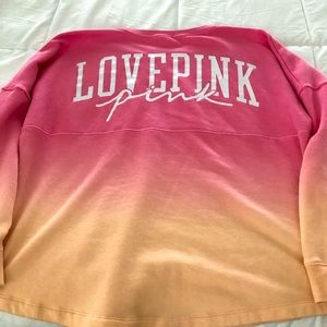 Victoria’s Secret love pink crewneck, lightweight sweatshirt